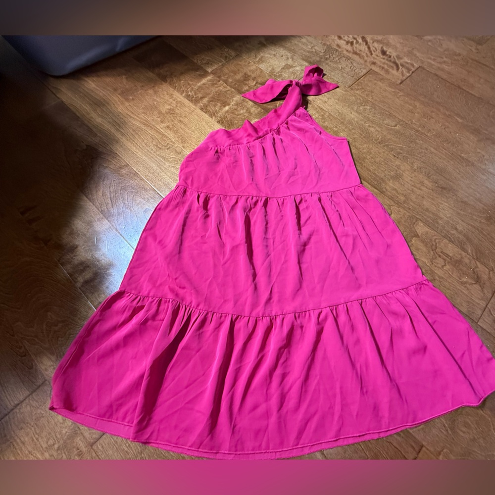 Ruffled one shoulder dress size small